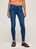 Women Denim Pepe Jeans Pixie Midrise Skinny Fit Jeans 60J4050 - Image 2
