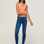 Women Denim Pepe Jeans Pixie Midrise Skinny Fit Jeans 60J4050