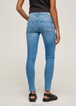 Women Denim Pepe Jeans Pixie Midrise Skinny Fit Jeans 60J4051 - Image 5