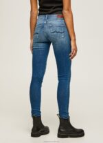 Women Denim Pepe Jeans Pixie Skinny Fit Midrise Jeans 60J4054 - Image 4