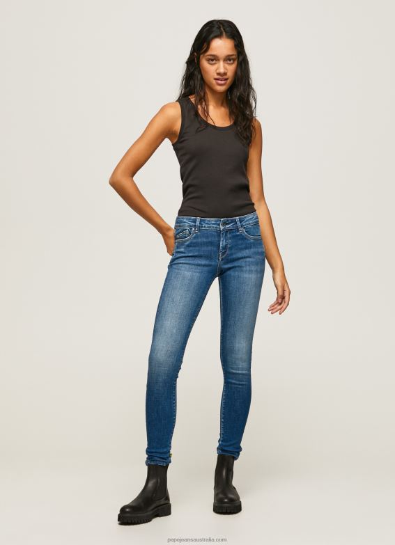 women_denim_pepe_jeans_pixie_skinny_fit_midrise_jeans_60j4054.jpg Women Denim Pepe Jeans Pixie Skinny Fit Midrise Jeans 60J4054 - Image 1