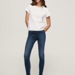 Women Denim Pepe Jeans Regent High Waisted Skinny Fit Jeans 60J4045