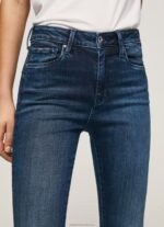 Women Denim Pepe Jeans Regent High Waisted Skinny Fit Jeans 60J4045 - Image 3