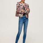 Women Denim Pepe Jeans Regent High Waisted Skinny Fit Jeans 60J4046
