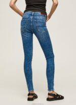 Women Denim Pepe Jeans Regent High Waisted Skinny Fit Jeans 60J4046 - Image 3