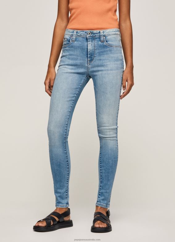 Women Denim Pepe Jeans Regent High Waisted Skinny Fit Jeans 60J4052 - Image 2