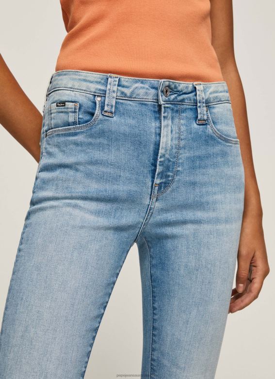 Women Denim Pepe Jeans Regent High Waisted Skinny Fit Jeans 60J4052 - Image 3