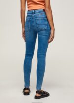 Women Denim Pepe Jeans Regent Skinny Fit High Waist Jeans 60J4058 - Image 4