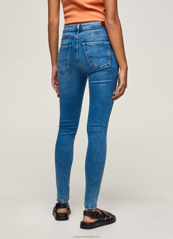 Women Denim Pepe Jeans Regent Skinny Fit High Waist Jeans 60J4058 - Image 4