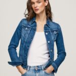 Women Denim Pepe Jeans Regular Fit Denim Jacket 60J40138