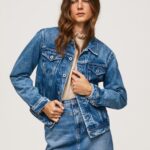Women Denim Pepe Jeans Regular Fit Denim Jacket 60J4097