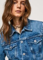 Women Denim Pepe Jeans Regular Fit Denim Jacket 60J4097 - Image 3