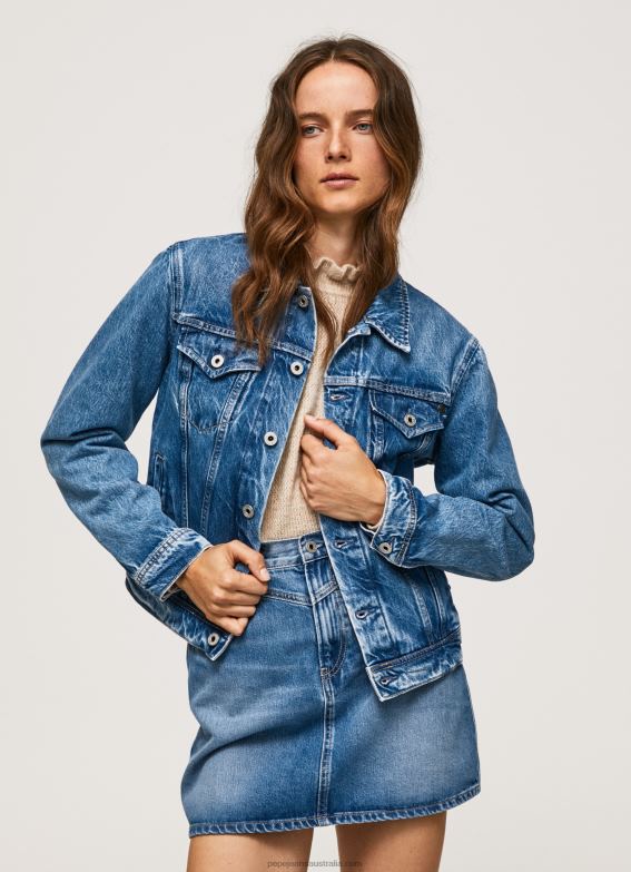women_denim_pepe_jeans_regular_fit_denim_jacket_60j4097.jpg Women Denim Pepe Jeans Regular Fit Denim Jacket 60J4097 - Image 1