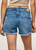 Women Denim Pepe Jeans Regular Fit Denim Shorts 60J40103 - Image 5