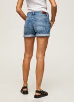 Women Denim Pepe Jeans Regular Fit Denim Shorts 60J40496 - Image 4