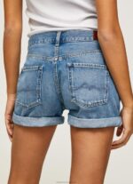 Women Denim Pepe Jeans Regular Fit Denim Shorts 60J40496 - Image 5