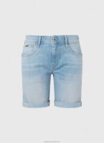Women Denim Pepe Jeans Regular Fit Denim Shorts 60J40499 - Image 5