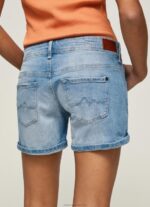 Women Denim Pepe Jeans Regular Fit Denim Shorts 60J40514 - Image 4