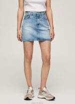 Women Denim Pepe Jeans Regular Fit Denim Skirt 60J40479 - Image 2