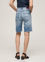 Women Denim Pepe Jeans Relaxed Fit Denim Shorts 60J40486 - Image 4