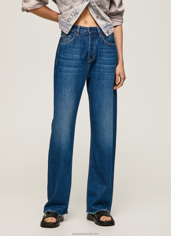 Women Denim Pepe Jeans Robyn Regular Fit High Waisted Jeans 60J401 - Image 3