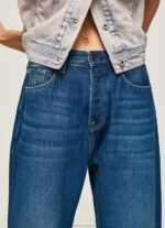 Women Denim Pepe Jeans Robyn Regular Fit High Waisted Jeans 60J401 - Image 5