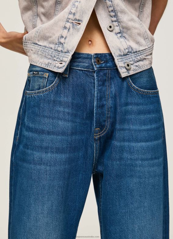 Women Denim Pepe Jeans Robyn Regular Fit High Waisted Jeans 60J401 - Image 5