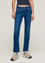 Women Denim Pepe Jeans Saturn Midrise Regular Fit Jeans 60J4021 - Image 2