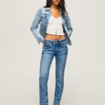 Women Denim Pepe Jeans Saturn Midrise Regular Fit Jeans 60J4022
