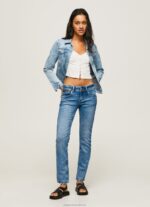 Women Denim Pepe Jeans Saturn Midrise Regular Fit Jeans 60J4022