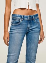 Women Denim Pepe Jeans Saturn Midrise Regular Fit Jeans 60J4022 - Image 3