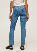 Women Denim Pepe Jeans Saturn Midrise Regular Fit Jeans 60J4022 - Image 4