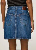 Women Denim Pepe Jeans Short Cotton Denim Skirt 60J4099 - Image 5