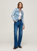 Women Denim Pepe Jeans Slim Fit Denim Jacket 60J40102