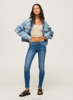 Women Denim Pepe Jeans Soho Midrise Skinny Fit Jeans 60J4048
