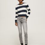Women Denim Pepe Jeans Soho Midrise Skinny Fit Jeans 60J4049