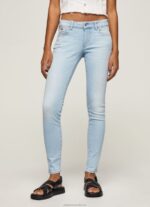Women Denim Pepe Jeans Soho Midrise Skinny Fit Jeans 60J4053 - Image 2