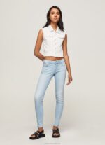 Women Denim Pepe Jeans Soho Midrise Skinny Fit Jeans 60J4053