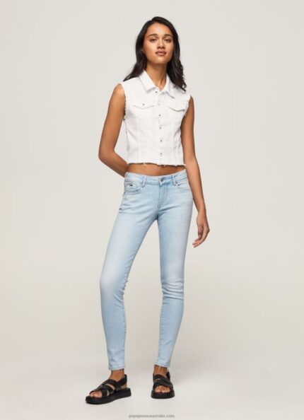 Women Denim Pepe Jeans Soho Midrise Skinny Fit Jeans 60J4053