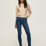 Women Denim Pepe Jeans Soho Slim Fit Mid Waist Jeans 60J4057