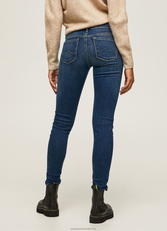 Women Denim Pepe Jeans Soho Slim Fit Mid Waist Jeans 60J4057 - Image 4