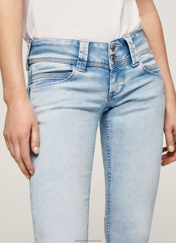 Women Denim Pepe Jeans Venus Low Rise Regular Fit Jeans 60J4023 - Image 3