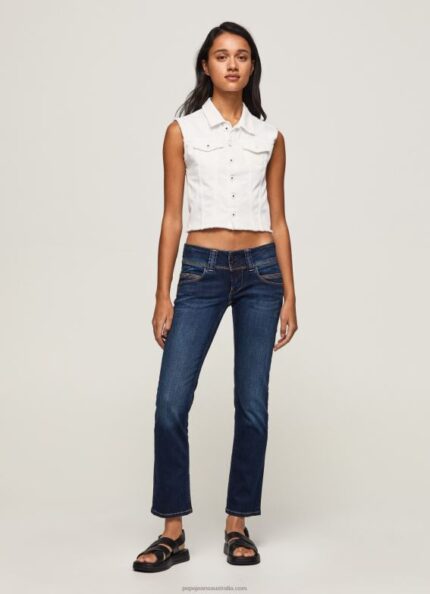 Women Denim Pepe Jeans Venus Low Rise Regular Fit Jeans 60J4030