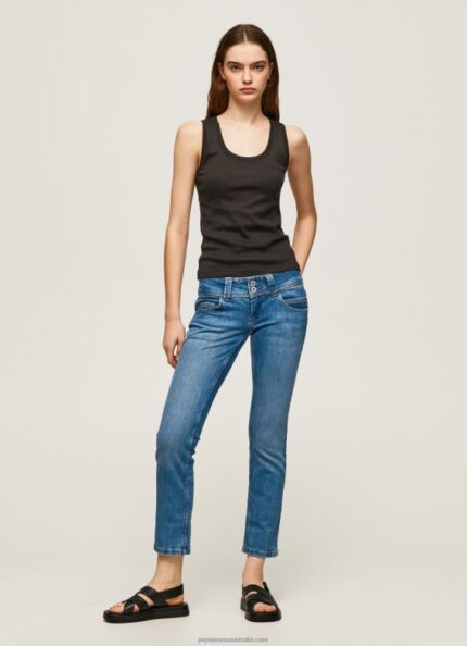 Women Denim Pepe Jeans Venus Regular Fit Low Waist Jeans 60J4033