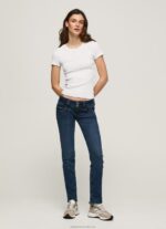 Women Denim Pepe Jeans Venus Straight Fit Low Waist Jeans 60J403