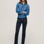 Women Denim Pepe Jeans Venus Straight Fit Low Waist Jeans 60J4037