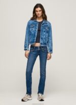Women Denim Pepe Jeans Venus Straight Fit Low Waist Jeans 60J405