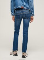 Women Denim Pepe Jeans Venus Straight Fit Low Waist Jeans 60J405 - Image 4