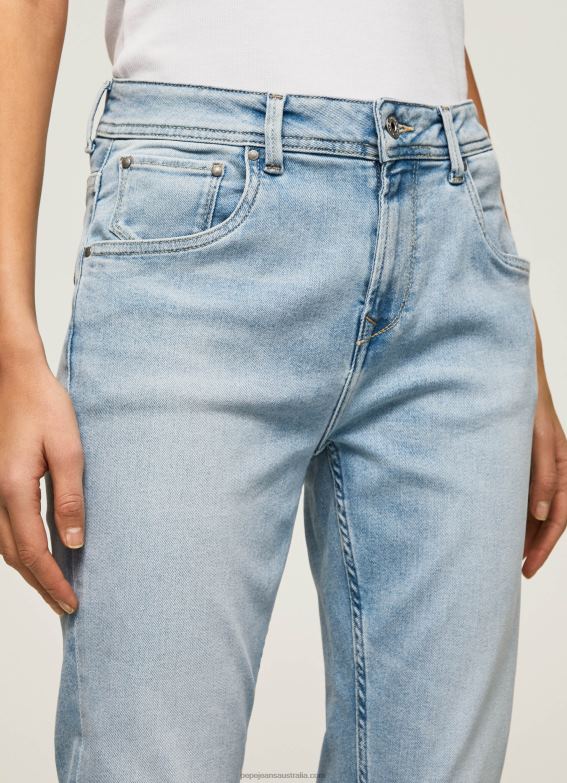 Women Denim Pepe Jeans Violet High Waisted Relaxed Fit Jeans 60J4085 - Image 3