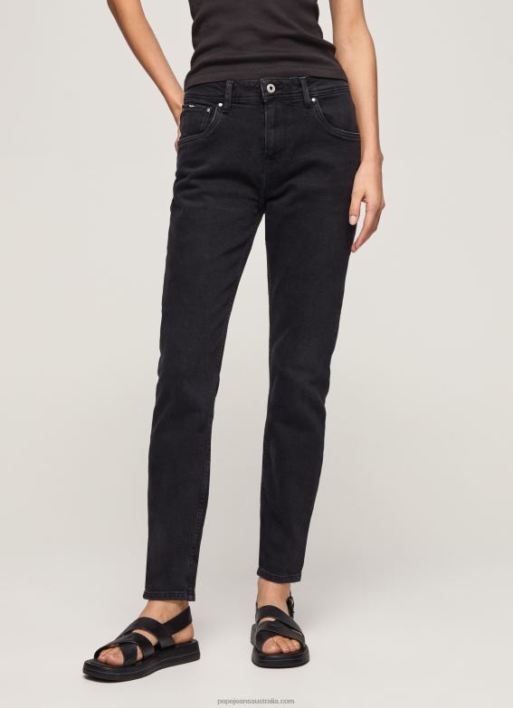 Women Denim Pepe Jeans Violet Loose Fit High Waisted Jeans 60J4092 - Image 2